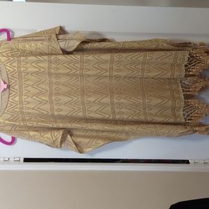Lilly Pulitzer Gold Beach Cover up size S/M